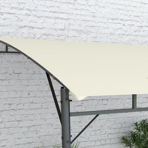 English Elm Outsunny Steel Pergola Gazebo with Uv Canopy for Patio Deck or Backyard Shade W2225P174147