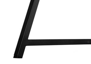English Elm Computer Desk - Modern Black Laminate & Metal Workstation With Hutch For Home Office & Small Spaces B2710P219833