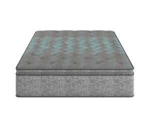English Elm Restonic Comfort Care King Hybrid Mattress Plush Euro Top Pocketed Coil Support B123P299663