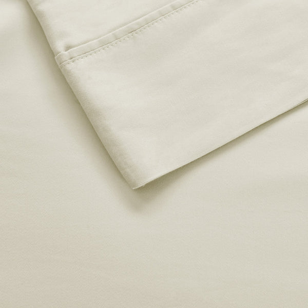 English Elm 4-piece Sateen Cotton Blend Sheet Set with Smart Temp Regulation for Cool Sleep B035P437435