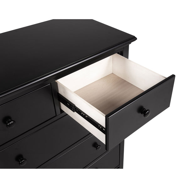English Elm Anzio Six Drawer Tall Chest Matte Finish Modern Storage for Small Bedroom Spaces Black B062P451784