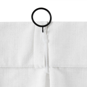 English Elm 2-piece Pinch Pleat Poly Linen Curtain Panels Tailored Formal Drape for Any Room White B035P482980