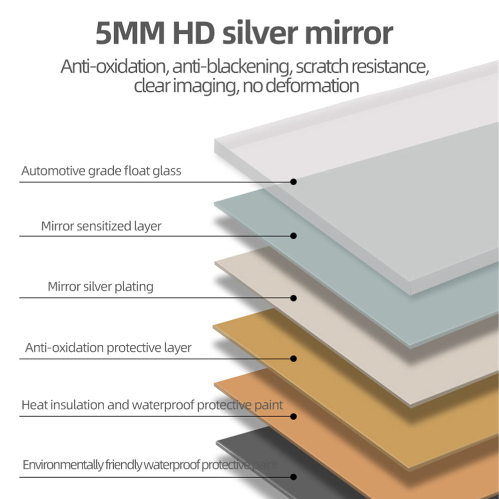 English Elm 70" Full Length Mirror Aluminum Alloy Frame Shatter Proof Wall or Leaning Bedroom Black W2071P248153