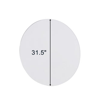 English Elm 80cm Round Float Glass Wall Mirror Polished Edge Vanity Bathroom Hallway Decor W3151P265970