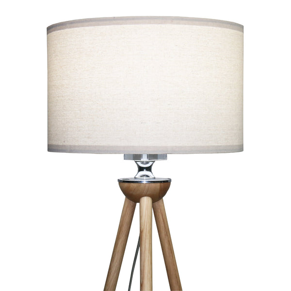English Elm Ashcroft Furniture - Tall Wooden Strip Floor Lamp - Energy-Efficient Led Light For Modern Living Room & Office Spaces B183P315094