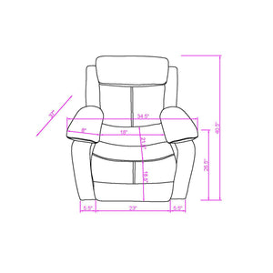 English Elm Blanche White Reclining Sofa and Loveseat Set with Console Storage Cup Holders Pillow-Top Arms and Medium-Firm Seating 3PC LED Lights B201S00432