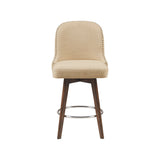 Madison Park Kobe Transitional Counter Stool with Swivel Seat MP104-1150 Natural