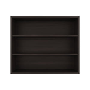 English Elm Ida Staggered Open Wall Shelving Unit with Rich Walnut Finish for Modern Interiors Dark Walnut B097P474315