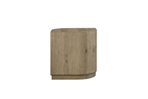 English Elm English Knotty Oak Veneer Accent Table with Rounded Edges for Living or Bedroom B2699P437958
