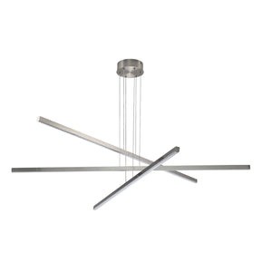 English Elm 48" Geometric Three Arm Led Chandelier Aluminum Acrylic Shade Dining Living Room W2312P415987