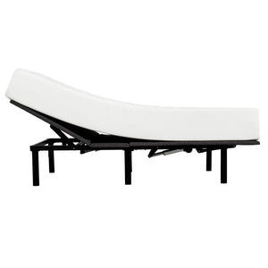 English Elm Adjustable Bed Base Twin XL with Wired Remote, Dual Quiet Motors, Metal Frame, Headboard Brackets Included B011P203577