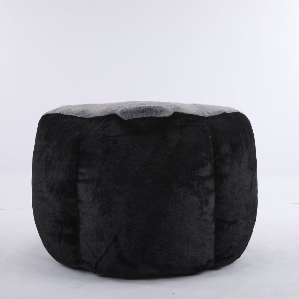 English Elm Oversized Faux Fur Bean Bag Chair - Multicolor Lounger Sofa For Cozy Living Room Relaxation! W3723P375716-GIGA