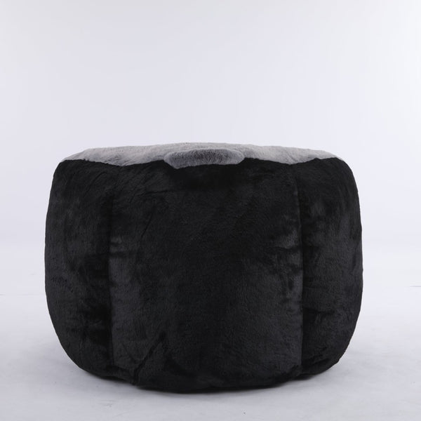 English Elm Oversized Faux Fur Bean Bag Chair - Multicolor Lounger Sofa For Cozy Living Room Relaxation! W3723P375716-GIGA