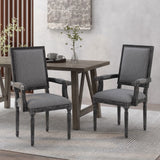 Christopher Knight Home® - Noble House - Maria French Country Wood Upholstered Dining Chair - Set Of 2