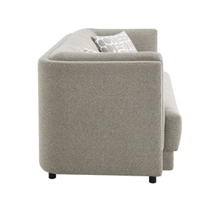 English Elm Glenda Chenille Three Seat Sofa with Pocket Coil Support and Tailored Cushions B2726P418638