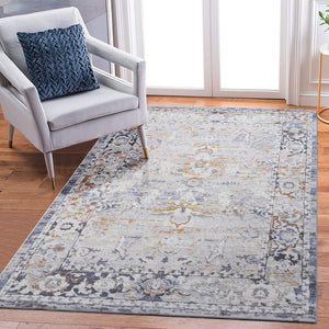English Elm Loom & Luxe Collection 5X7 Ivory/Grey Area Rug - Stylish, Stain Resistant, Durable For Home & Office B335P289494