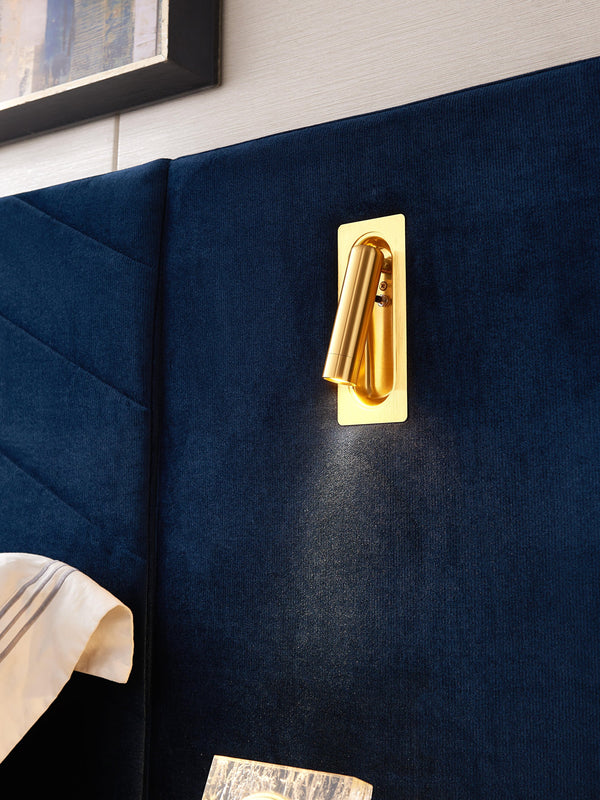 English Elm King Modern Floating Bedside Tables with LED Lights, Crossed Metal Legs & Single Drawer Storage, Durable Wood Blue W1793S00011