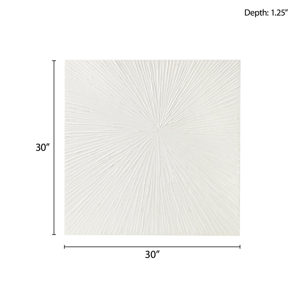 JLA Home Madison Park Signature - Hand Painted Dimensional Resin Sunburst Wall Art — Modern Textured 3D Abstract Focal Piece for Living Rooms and Offices MPS95A-0038