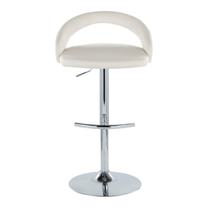 English Elm Adjustable Velvet Barstools Set of 3 with Chrome Base for Kitchen Island Seating B202S02054