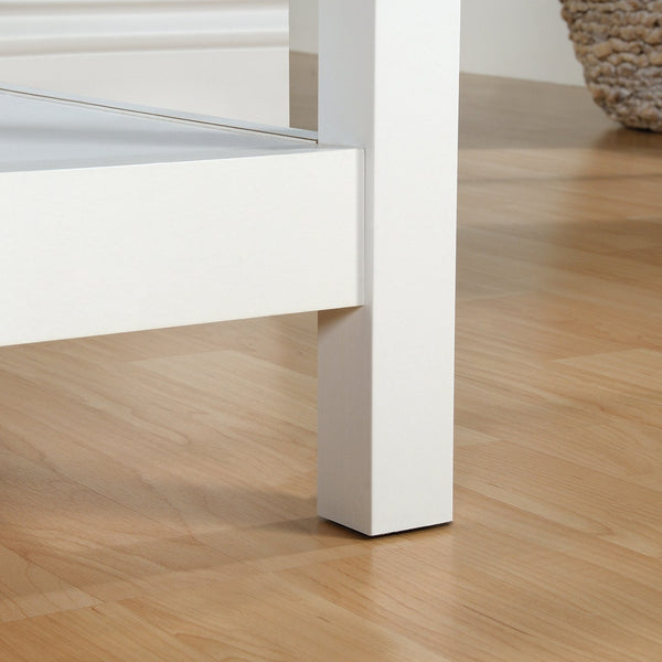 English Elm Lateral File Cabinet In Sleek White Finish – Compact Storage Solution With Locking Drawers & Style B356P402794