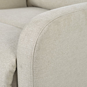 English Elm Christopher Knight Home® - Modern Recliner Plush Manual Recliner Chair with Ergonomic Support, 3-Position Backrest, Durable Fabric Comfort Wheat N763P256491A