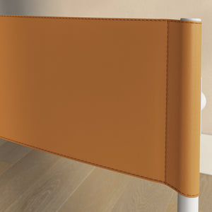 English Elm Dining Chair Set of 2 White Finish — Faux Woodgrain Seat, Brown Leatherette Back, Stylish Comfort for Home B356P367901