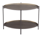 Bronson Coffee Table Bronze 109598 Zuo Modern