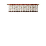 Madison Park Serene Traditional Embroidered Window Valance MP41-5471 Spice