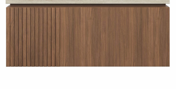 English Elm 36" Muri Oak Woodgrain Plywood Bathroom Vanity Cabinet with Soft Close Doors W2615P338065