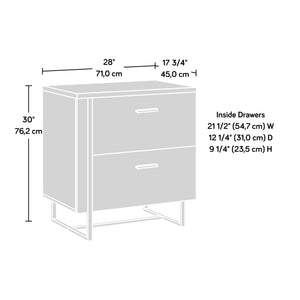 English Elm Lateral File - Sleek Black Finish For Modern Office Storage, Secure & Space-Saving Design Solutions B356P367784