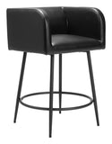 Horbat Counter Stool - Set of 2 Black 110062 Zuo Modern