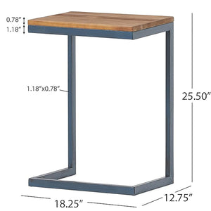 English Elm Christopher Knight Home® - Accent Table - Rustic Firwood Antique Design With Iron Frame For Versatile Home Décor Solutions 58970.00L