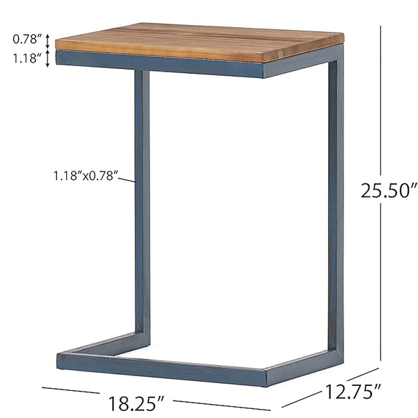 English Elm Christopher Knight Home® - Accent Table - Rustic Firwood Antique Design With Iron Frame For Versatile Home Décor Solutions 58970.00L