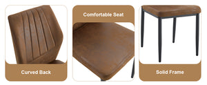 English Elm 42 Inch Round Dining Table Set Wood Grain Mdf Glass Inset with 4 Shell Chairs W1151S04475
