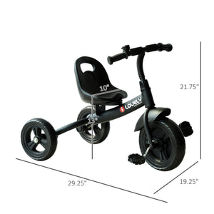 English Elm Qaba Steel Frame Kids Tricycle with Bell Eva Wheels and Ergonomic Seat for Indoor Outdoor W2225P200413