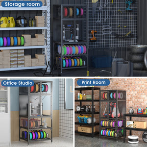English Elm 3d Printer Cabinet Acrylic Doors Metal Frame Filament Spool Storage Studio Office W3190P305793