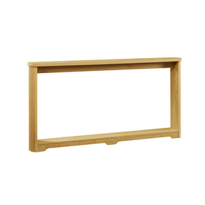 English Elm 70.1"corrugated textured storage table for entryway or behind sofa, waterproof 1.18" top, durable design Natural W1162P339115