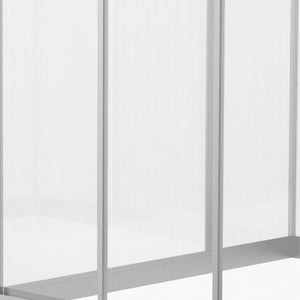 English Elm Greenhouse Walk-in Polycarbonate Panel Structure with Aluminum Frame and Roof Vent T3971S00019