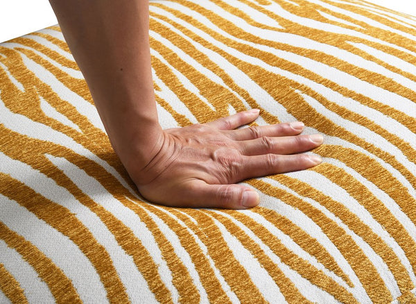 English Elm Contemporary Sculpted Barrel-Back Arm Chair with Smooth Casters, Neutral Textured Upholstery, Stylish Accent Seating Yellow 31 L x 34 W x 27 H B2741P401386