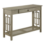 OSP Home Furnishings Cambridge Foyer Table Bone Finish