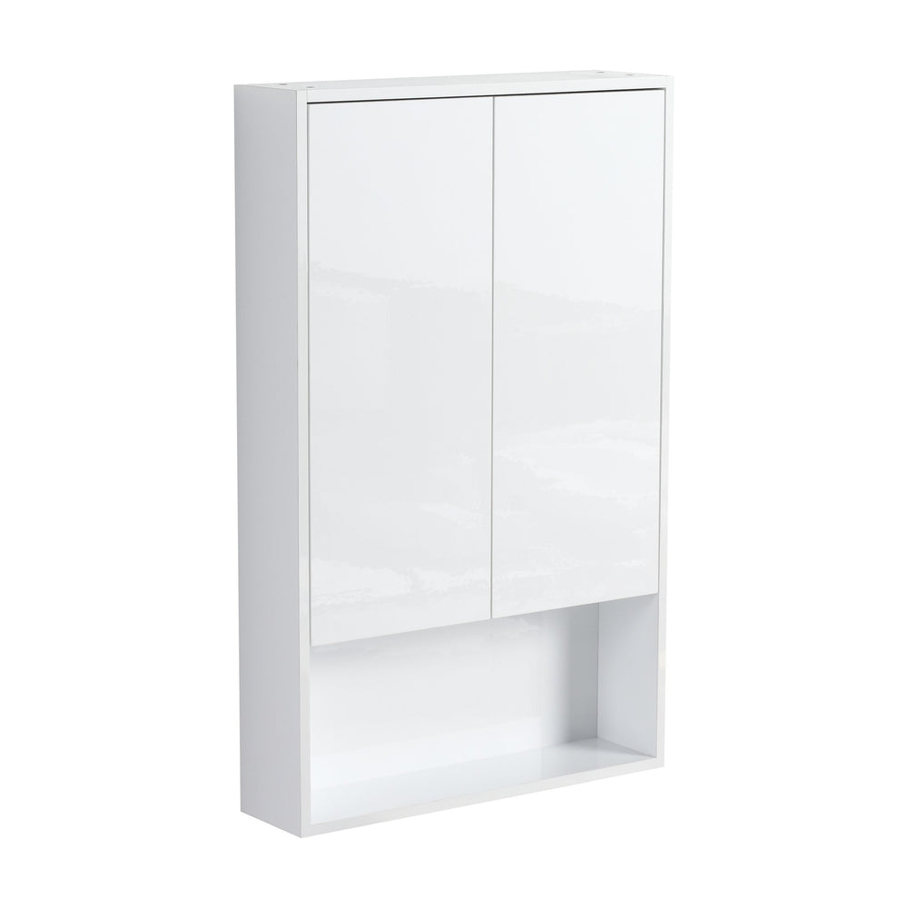 English Elm 24" Bathroom Wall Cabinet - Space-Saving Float Mount Design With Soft-Close Doors For Modern Homes W999P312052