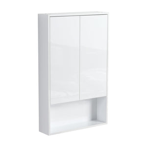 English Elm 24" Bathroom Wall Cabinet - Space-Saving Float Mount Design With Soft-Close Doors For Modern Homes W999P312052