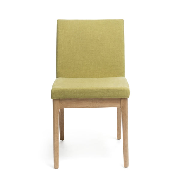English Elm Christopher Knight Home® - DINING Chair with Upholstered Fabric Seat and Sleek Wood Legs — Compact Modern Comfort & Style Green 58924.00GTE