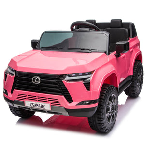 English Elm Lexus Gx550 Two Seat Kids Ride on with 24v Power Remote Control and Suspension Pink W1578P416225