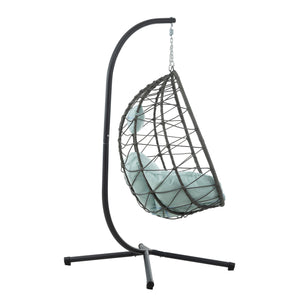 English Elm Egg Chair With Stand - Cozy Indoor/Outdoor Swing For Stylish Relaxation In Your Living Space W1703P163950