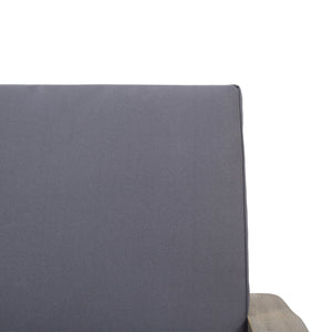 English Elm Christopher Knight Home® - Outdoor Acacia Wood Club Chairs with Cushions Dark Grey Set of 2 — Water‑Resistant Cushions, Open Slat Design, Durable 33.5" x 26" x 21.75" 66464.00DGRY