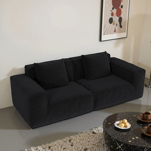 English Elm Modular Modular Sofa - Versatile Cloud Velvet Convertible Sofa Bed With Plush Comfort For Any Space W3147S00022
