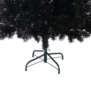English Elm 6FT Black Artificial Christmas Tree with 250 LED Orange & Purple Lights, 900 Tips, UV-Resistant Indoor Decor PX283441AAA