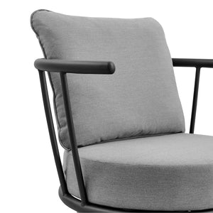 English Elm Novante Contemporary Wicker And Aluminum Outdoor Chair - Stylish, Durable, All-Weather Comfort B2736P354319