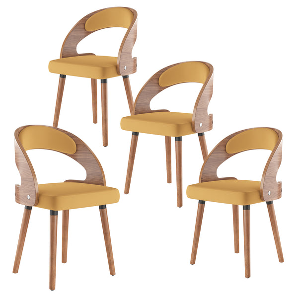 English Elm Swivel Counter Stools Set of 2 Rattan Back Pu Seat Mid Century Wood Frame Kitchen Ginger T3623P433505